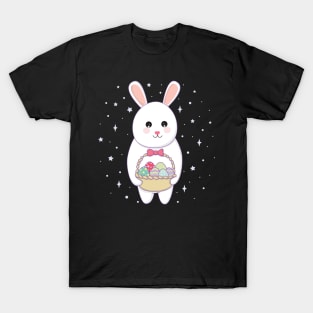 Rabbit with easter egg basket T-Shirt